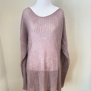 FREE PEOPLE Cashmere open knit sweater